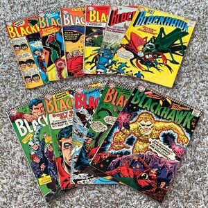 VINTAGE 1960s DC COMICS Blackhawk Silver Age Lot Of 11ea